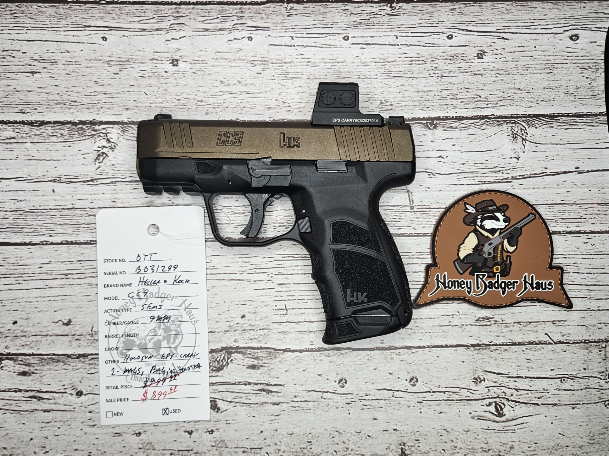 HK CC9 w/ Holosun EPS - USED